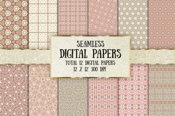 Download Seamless Baby Pink Digital Papers - Digital Collection