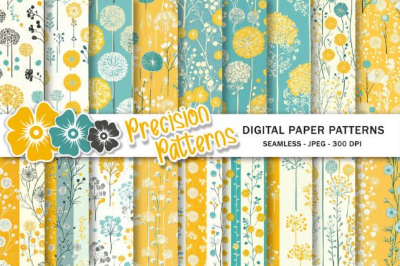Download Dandelion Digital Scrapbook Paper Pack - Digital Collection