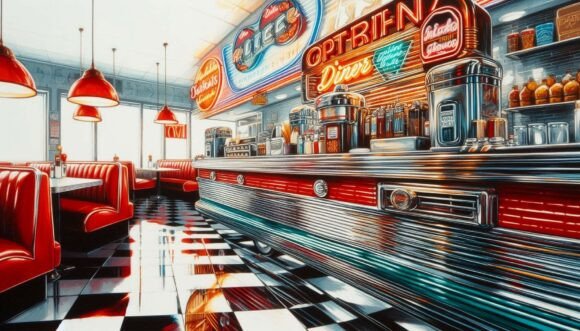 Download Retro Diner Chrome - Diner Collection