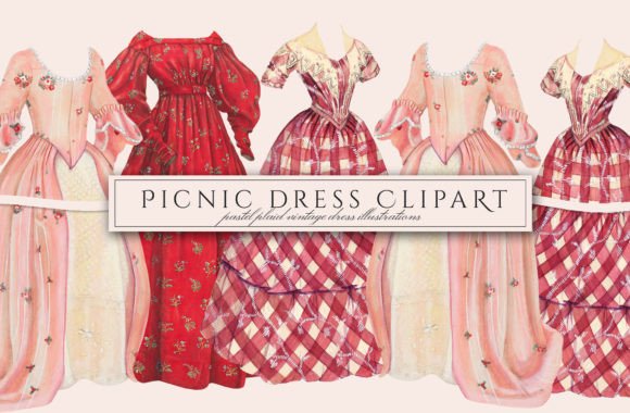 Download Summer Picnic Dress Illustrations - Picnic Collection