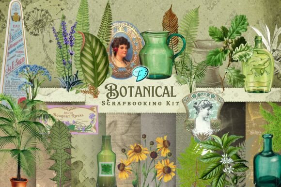 Download Botanical Scrapbooking Kit - Botanical Collection