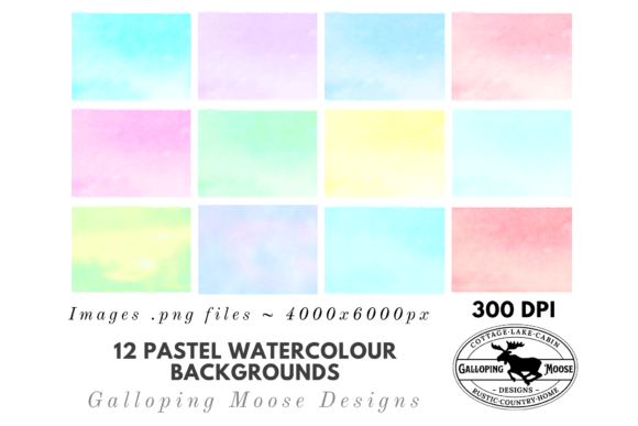Download Pastel Watercolour Digital Backgrounds - Digital Collection