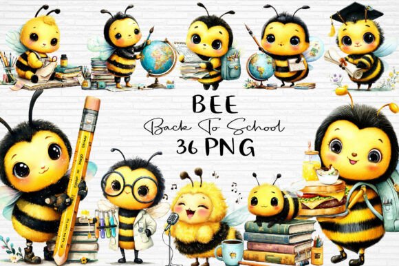 Download Bee Back to School Clipart PNG - Back to school clipart Collection