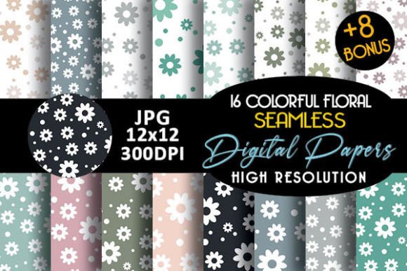 Download Neutral Flowers Summer Digital Papers - Digital Collection