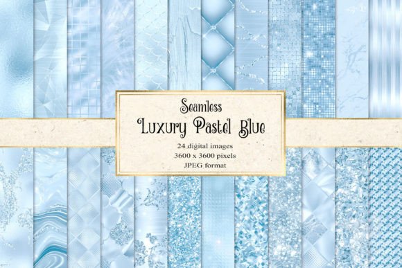 Download Luxury Pastel Blue Digital Paper - Digital Collection