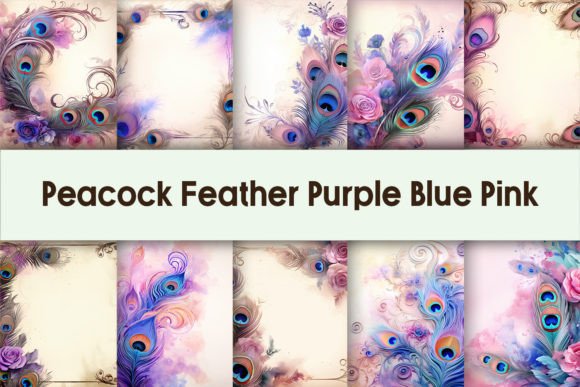 Download Peacock Feather Purple Blue Digital - Digital Collection