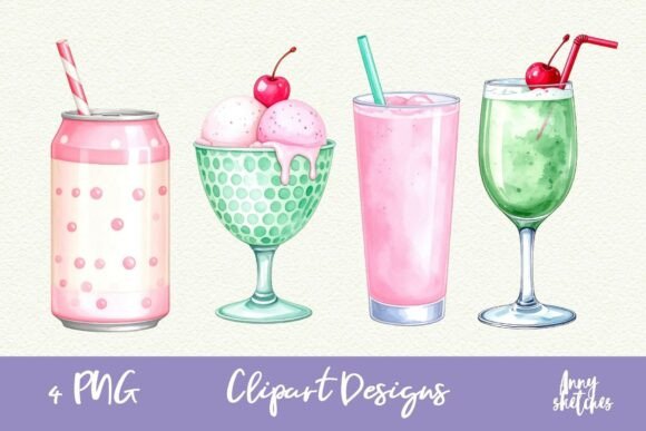 Download Ice Cream Soda Retro American Diner 50s - Diner Collection