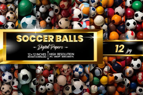 Download Soccer Balls Digital Papers - Digital Collection