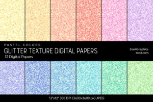Download Glitter Digital Papers Pastel Colors - Digital Collection