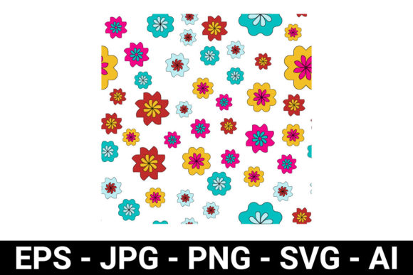 Download Colorful Flower Petal Seamless Pattern - Premium Bundle