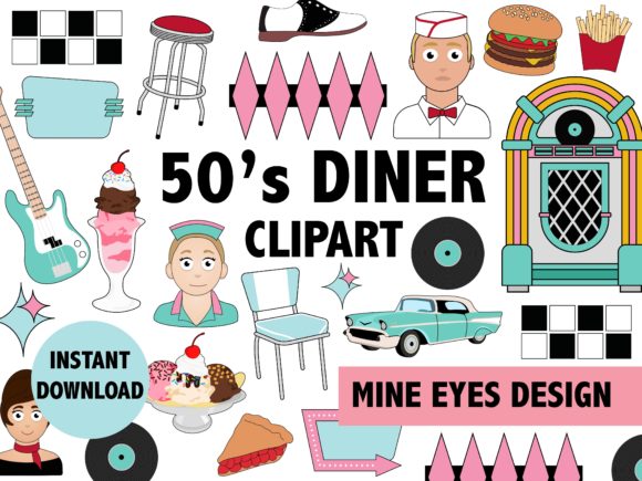 Download 50s Diner Clipart - Diner Collection