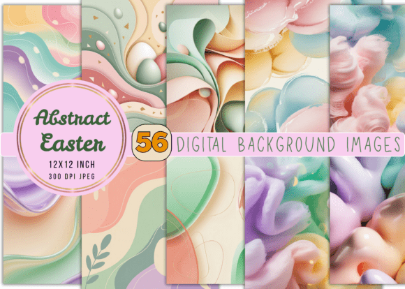 Download Abstract Art Easter Digital Backgrounds - Digital Collection