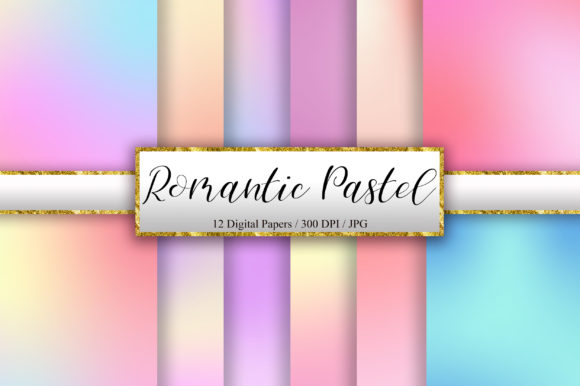 Download Romantic Pastel Digital Paper Background - Digital Collection