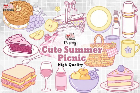 Download Cute Summer Picnic Clipart PNG - Picnic Collection