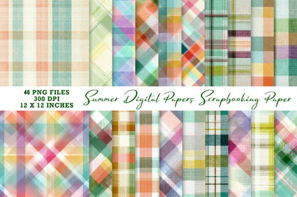 Download Summer Digital Papers Digital Scrapbooki - Digital Collection