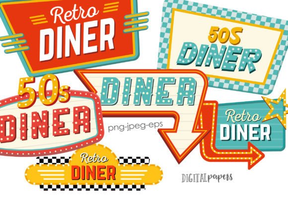 Download 50s Diner Sign - Diner Collection