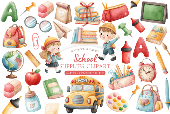 Download Back to School Clipart - Premium Bundle