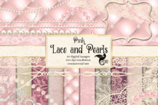 Download Pink Lace and Pearls Graphics - Graphic Collection