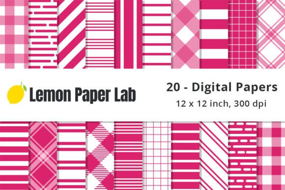 Download Hot Pink Digital Papers - Digital Collection