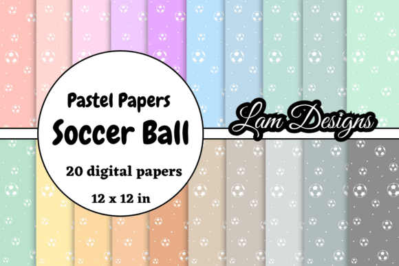 Download Hand-drawn Soccer Ball Digital Papers - Digital Collection