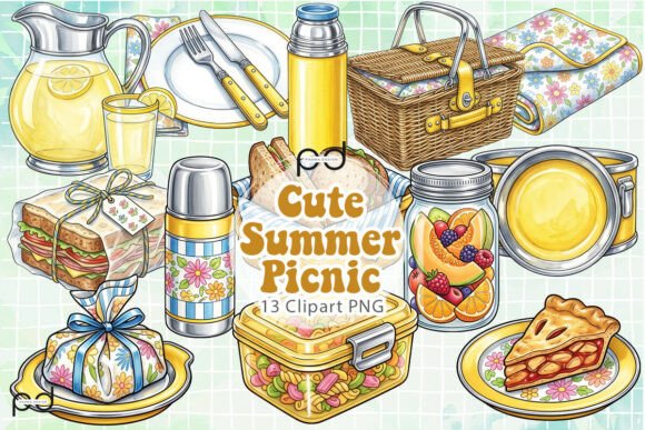 Download Cute Summer Picnic Graphics - Graphic Collection