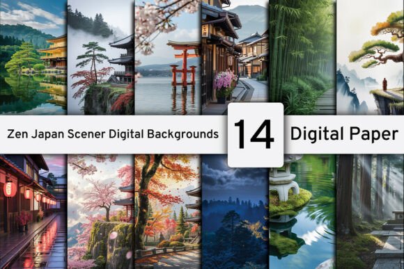 Download Zen Japan Scener Digital Backgrounds - Digital Collection