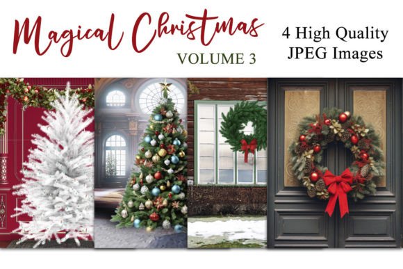 Download Magical Christmas V3 Digital Backgrounds - Digital Collection