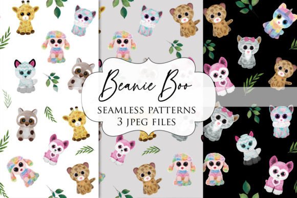 Download Beanie Boo Seamless Digital Pattern - Digital Collection