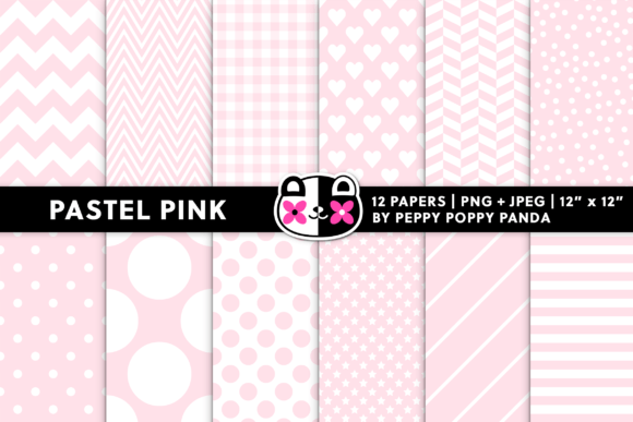 Download Seamless Pastel Pink Digital Papers - Digital Collection