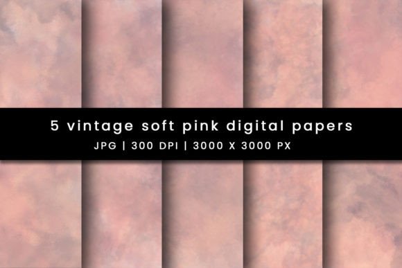 Download Vintage Soft Pink Digital Papers - Digital Collection